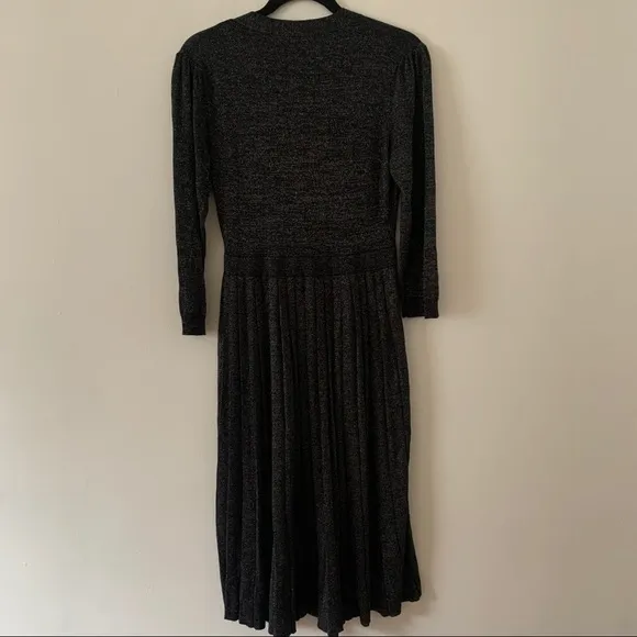 {XXS} kate spade metallic sweater-knit wrap dress