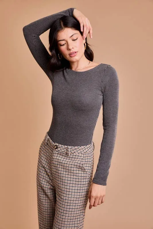 Yanara Scoop Bodysuit Top