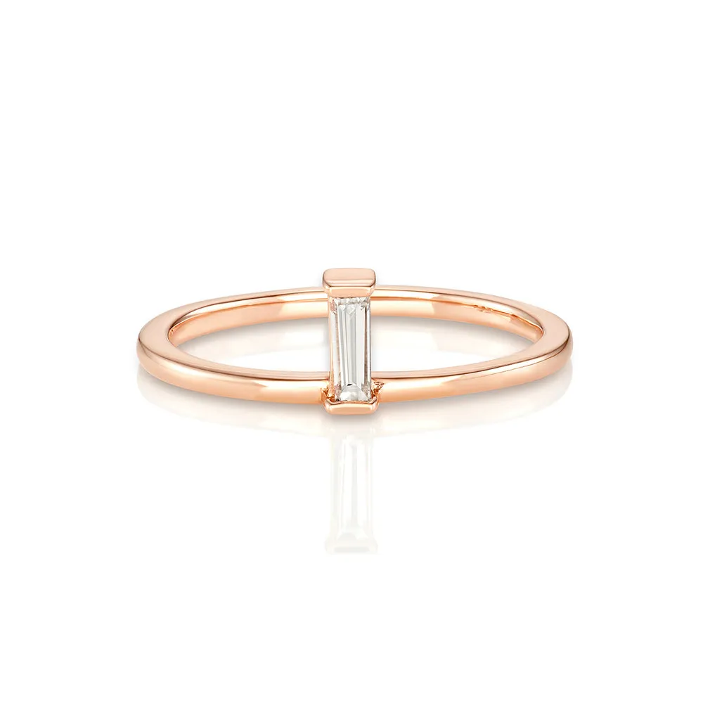 Yours only -  Single Baguette Diamond Ring
