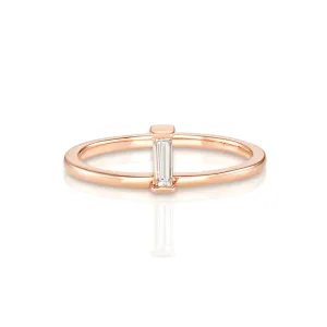 Yours only -  Single Baguette Diamond Ring