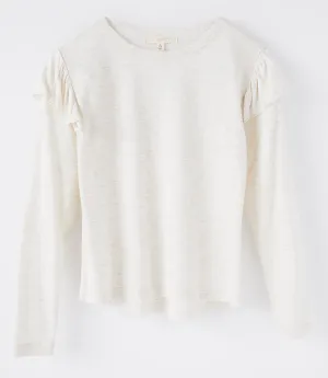 Z Supply Girls Luna Sparkle Tee - Oatmeal