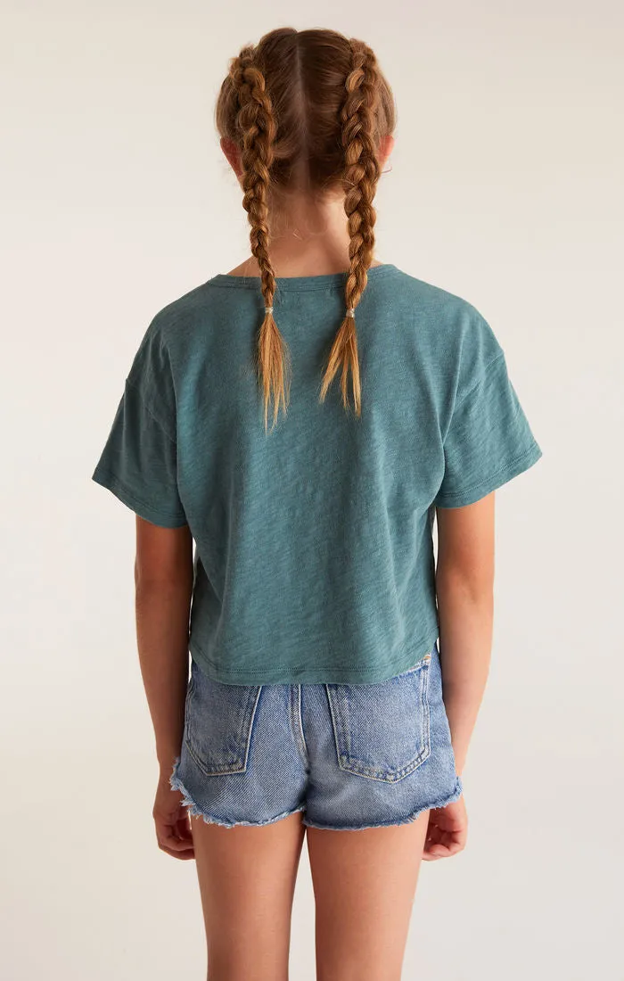 Z Supply Girls Nattie Tee - Dark Teal
