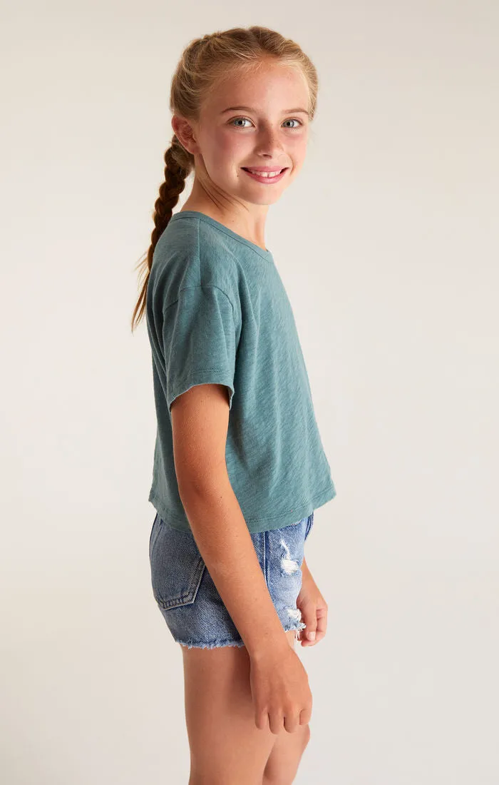 Z Supply Girls Nattie Tee - Dark Teal