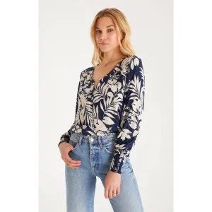 Z Supply Talia Abstract Leaf Blouse