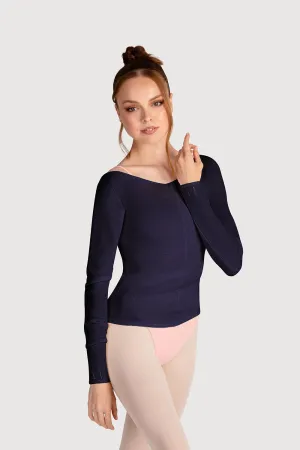 Z0105 - Bloch Kara Long Sleeve V Womens Top
