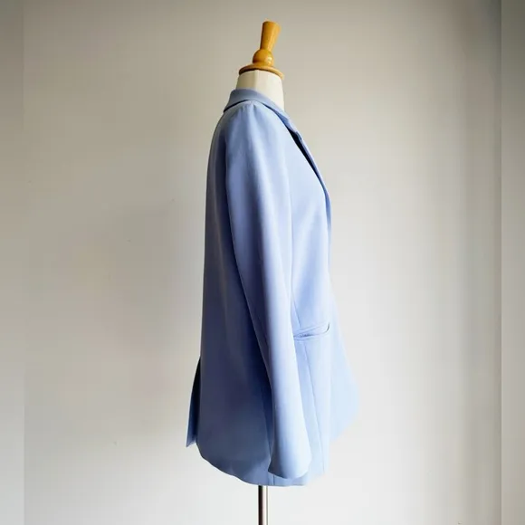 ZARA Pastel Blue Oversized Blazer | XS