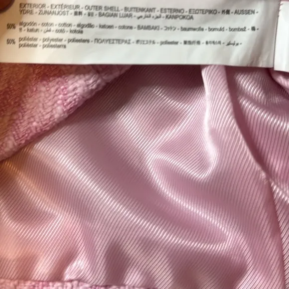 ZARA PINK STRUCTURED HOUNDSTOOTH  CROPPED LONG SLEEVE BLAZER **NWT**